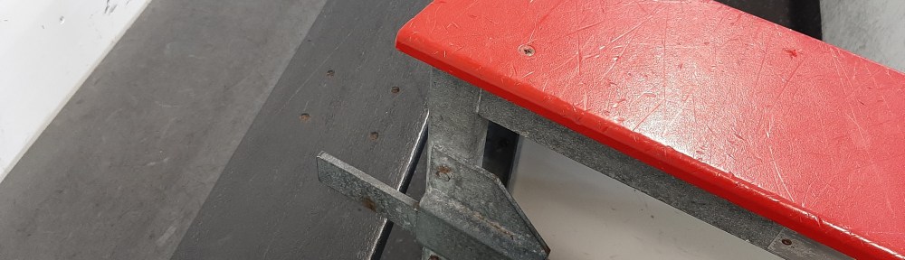 Don't open this door when someone is sitting there!