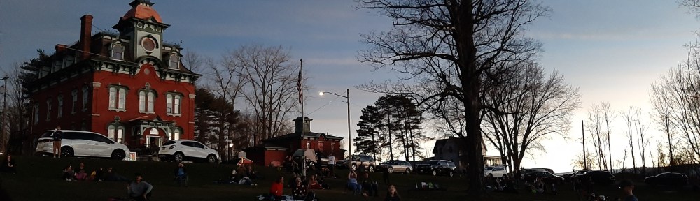 Eclipse over Port Henry NY, looking northwards