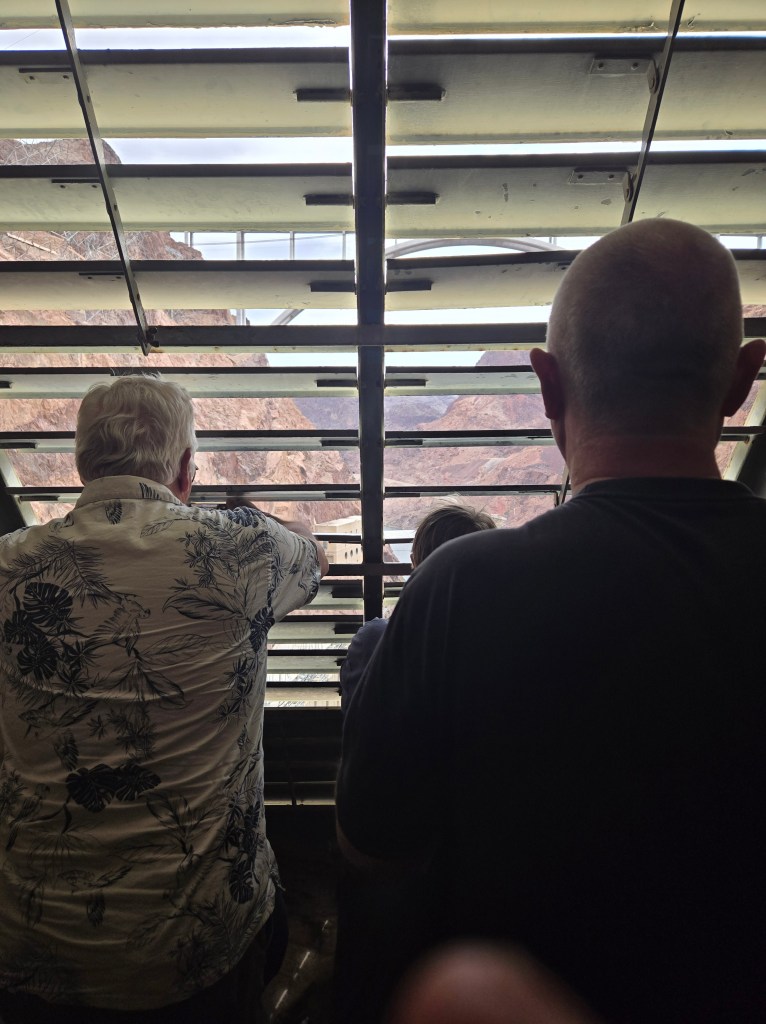 Air vent with louvers at Hoover Dam