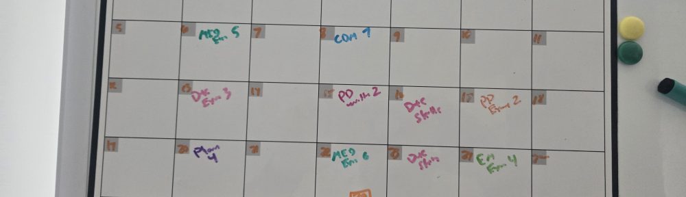 Picture of month of April 2026 with exams marked out
